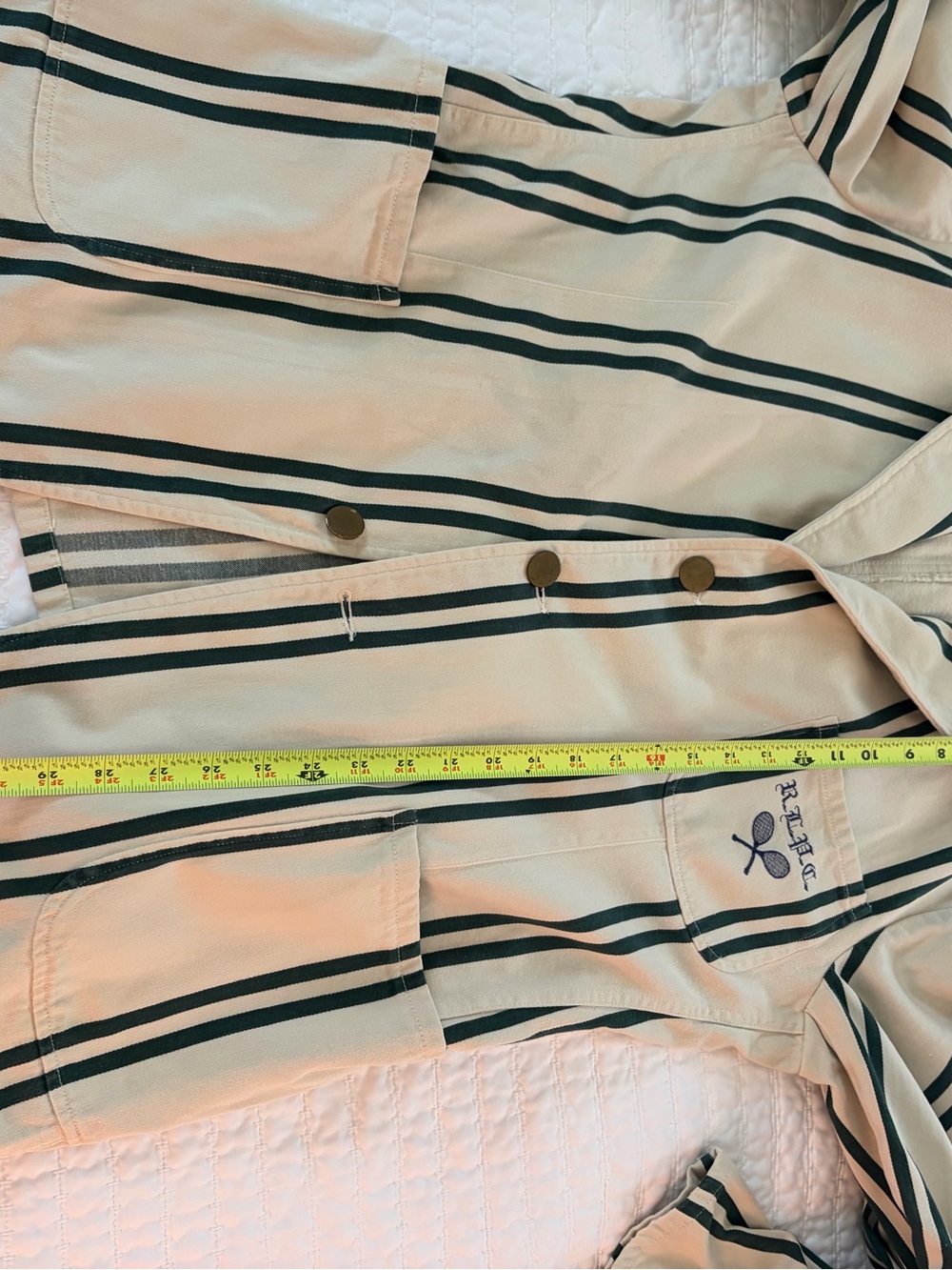 True vintage Polo Ralph Lauren, tennis blazer extra large 100% cotton made in US - Picture 9 of 10